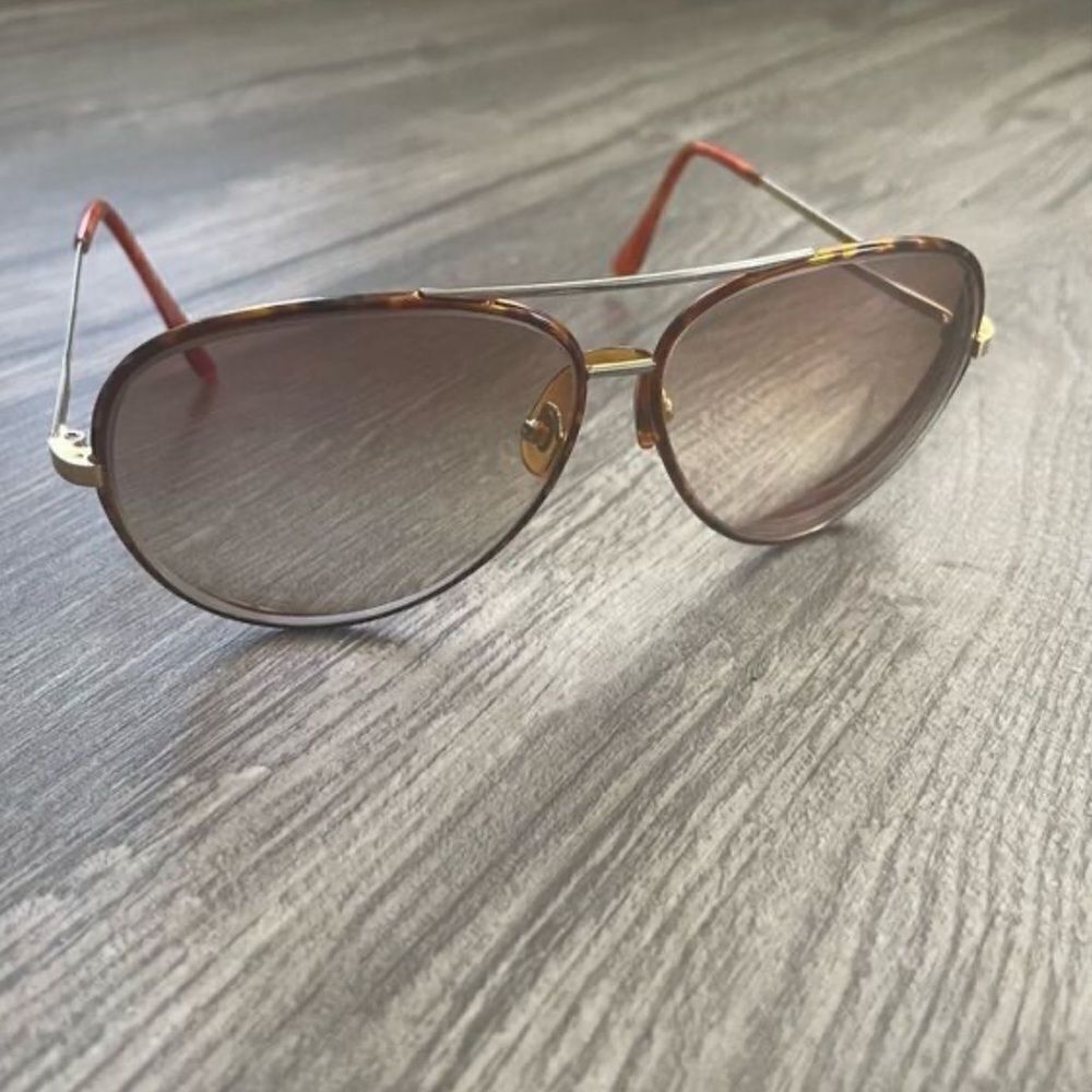 Serengeti RARE Vintage Driver Tortoise Shell Orange Sunglasses 5401